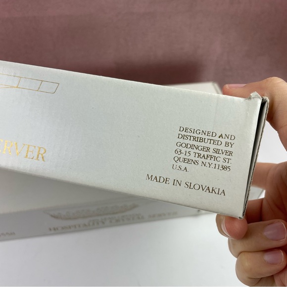 Shannon Crystal By Godinger Crystal Pineapple Server Set Of 2 Made In Slovakia - Picture 9 of 10